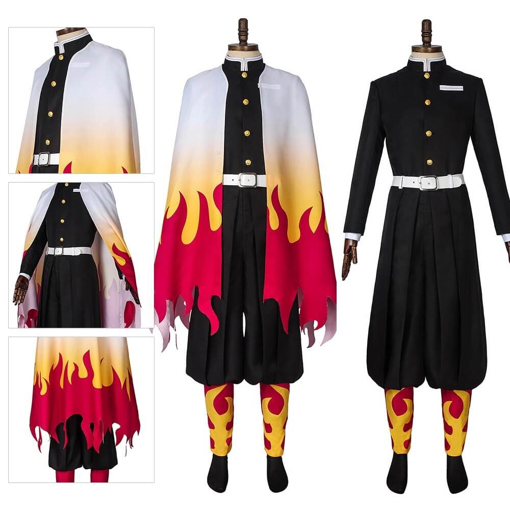 Disfraz de Halloween de Anime para Niños | Atuendo de Cosplay con Capa Kimono