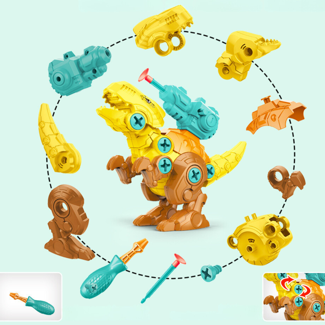 Kids Dinosaur Construction Building Toy Set
