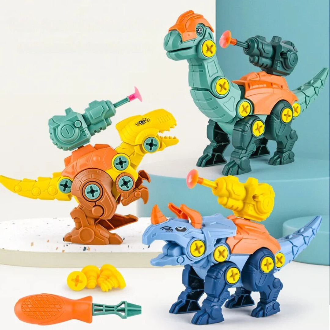 Kinder Dinosaurier Baustellen-Bauset
