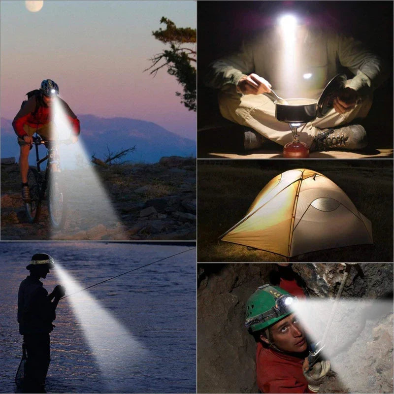 Head Torch | Rechargeable Waterproof Zoomable LED Headlamp