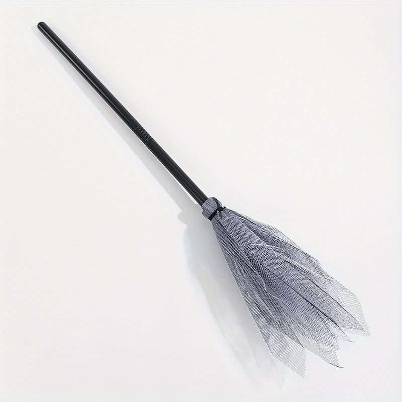 Escoba de Bruja de Plástico para Fiesta de Halloween