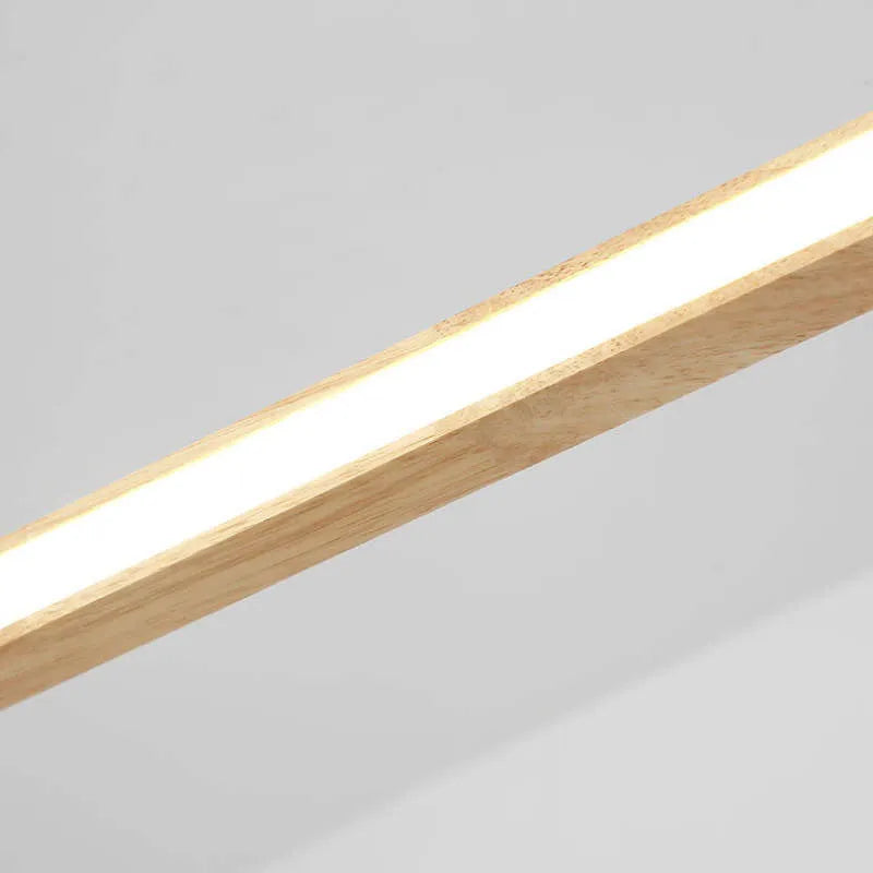 Lámpara colgante LED de madera para techo