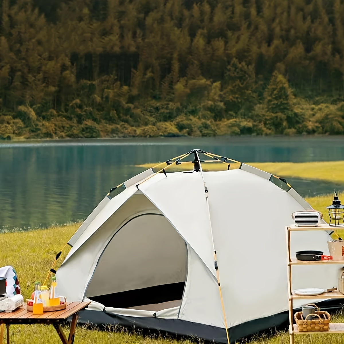 Camping Shelter Tent with Oxford Fabric Frame