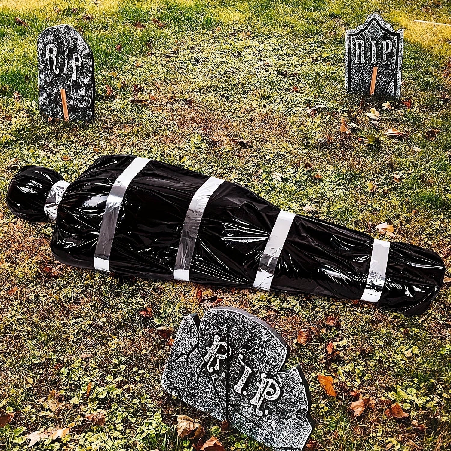 Halloweenowa wisząca nadmuchiwana dekoracja ciała | Realistyczna straszna dekoracja na zewnątrz