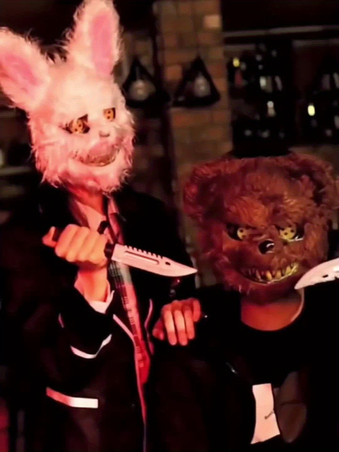 Unisex Przerażająca Futrzana Maska Kostiumu Halloween | Styl Horror Cartoon