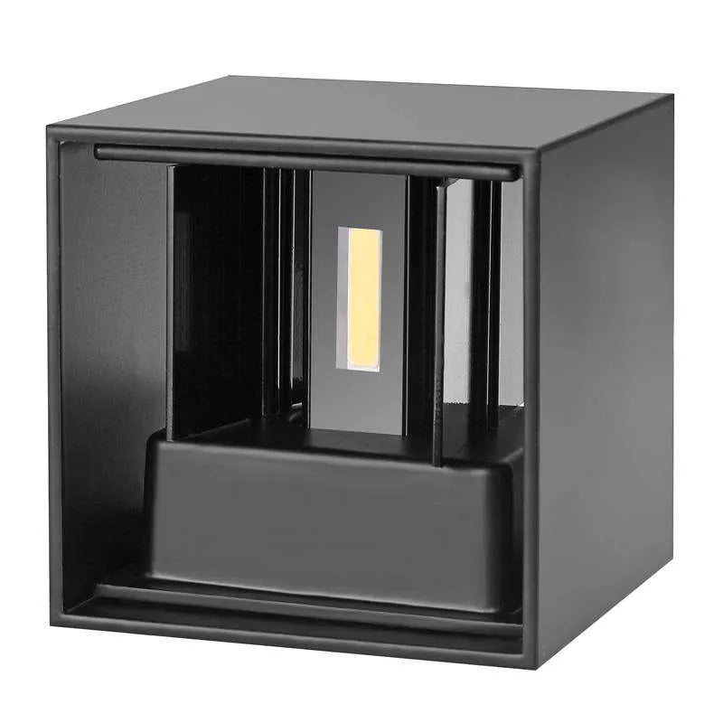 Applique moderna in alluminio nero a LED