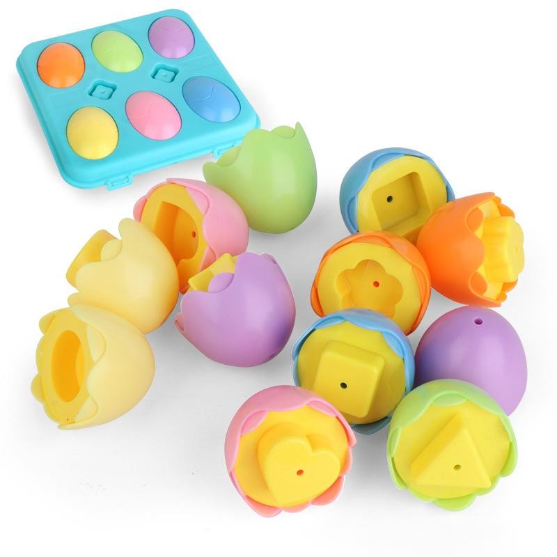 Juguetes Educativos Huevos para Emparejar Formas y Colores