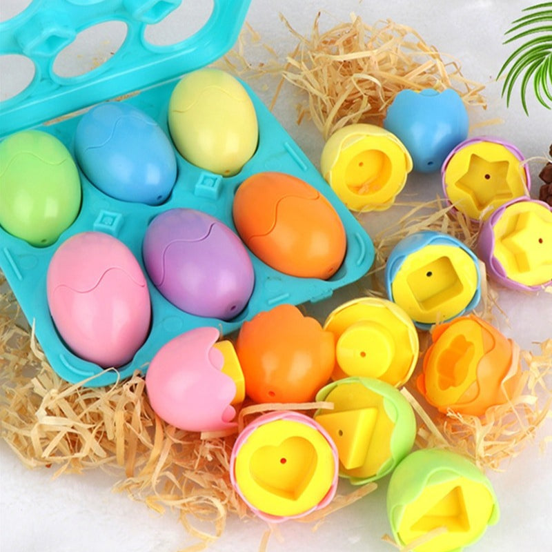 Juguetes Educativos Huevos para Emparejar Formas y Colores