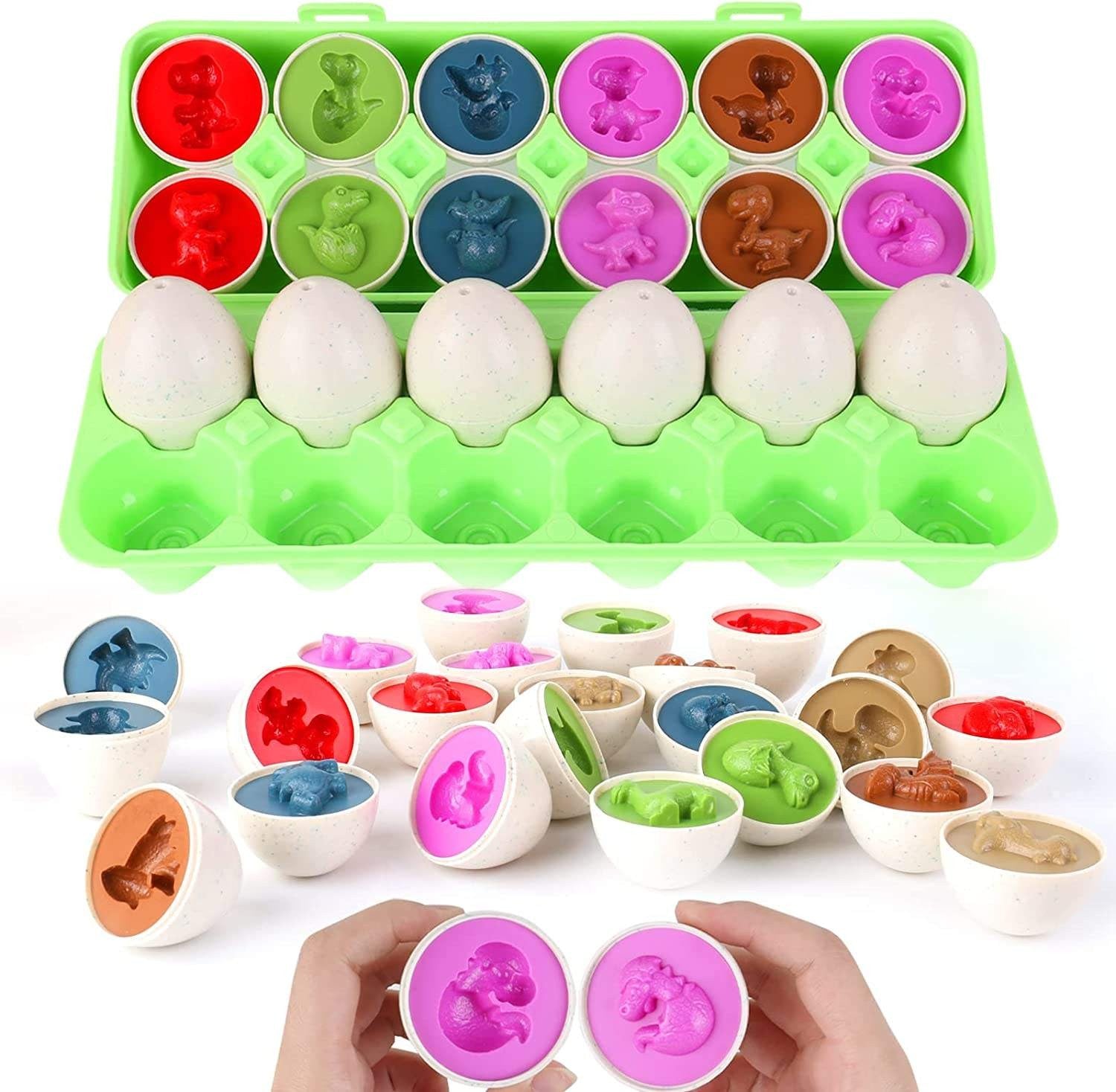 Juguetes Educativos Huevos para Emparejar Formas y Colores