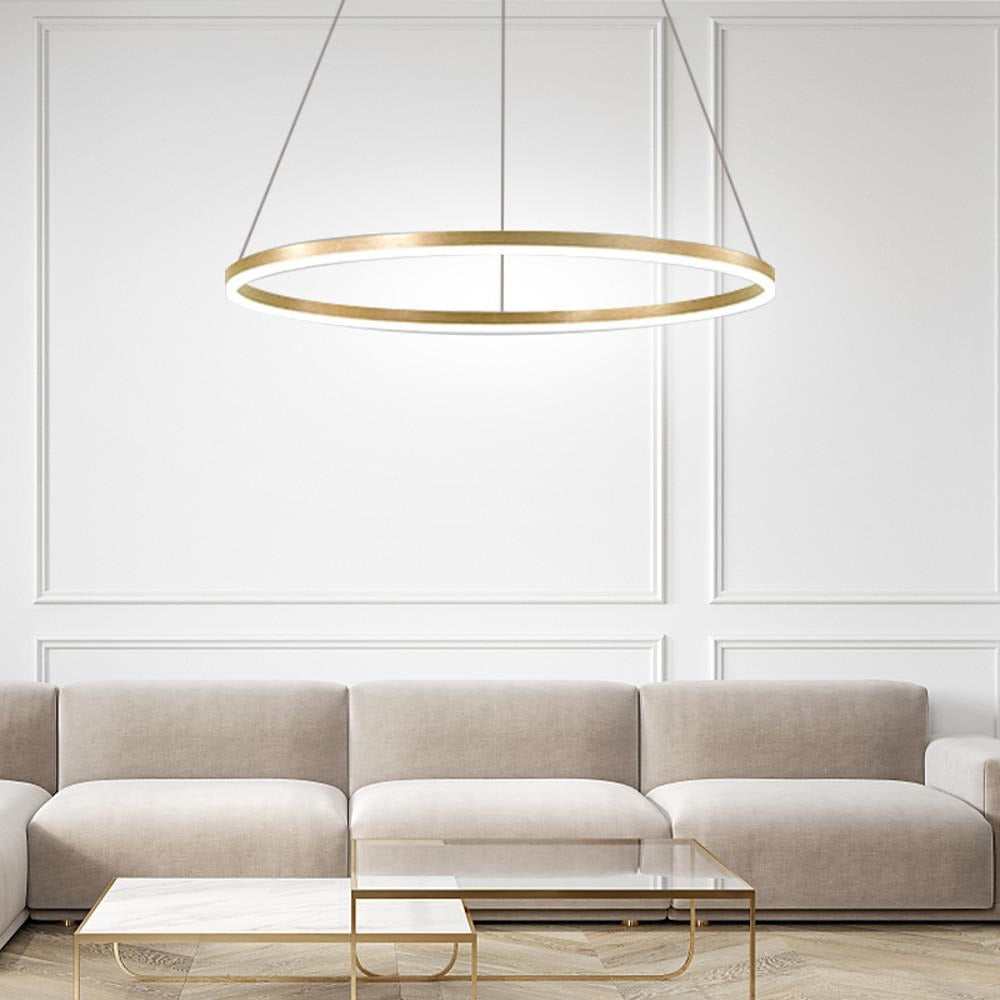 Nowoczesna czarna lampa sufitowa LED z zawieszeniem