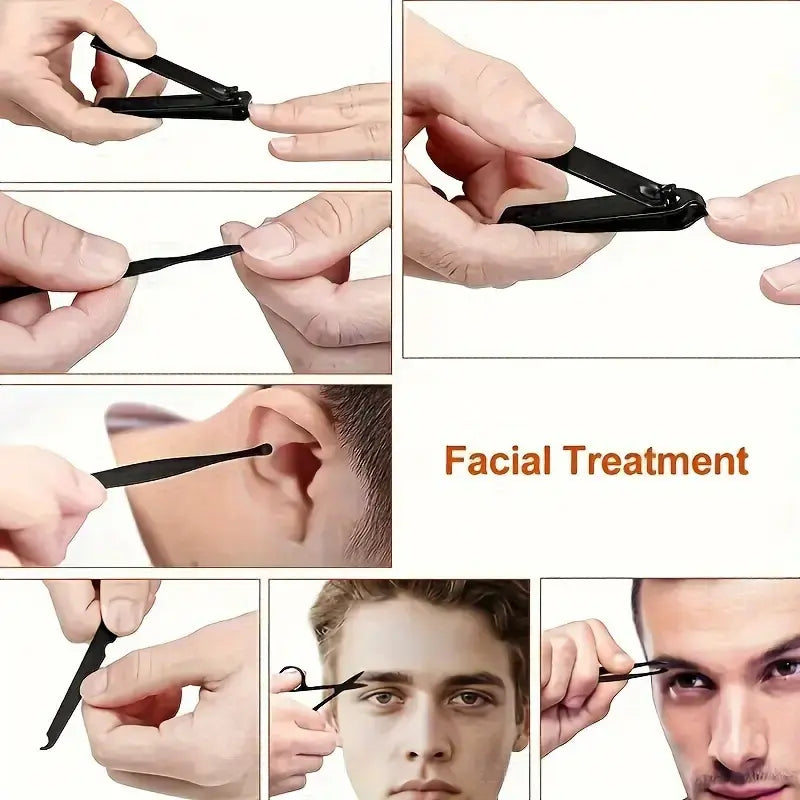 Nail Clipper Set | Stainless Steel Grooming Kit for Travel