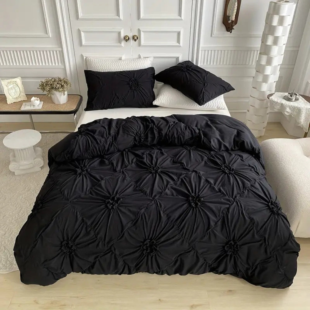 Blanket Pleated Microfibre Bedding Set