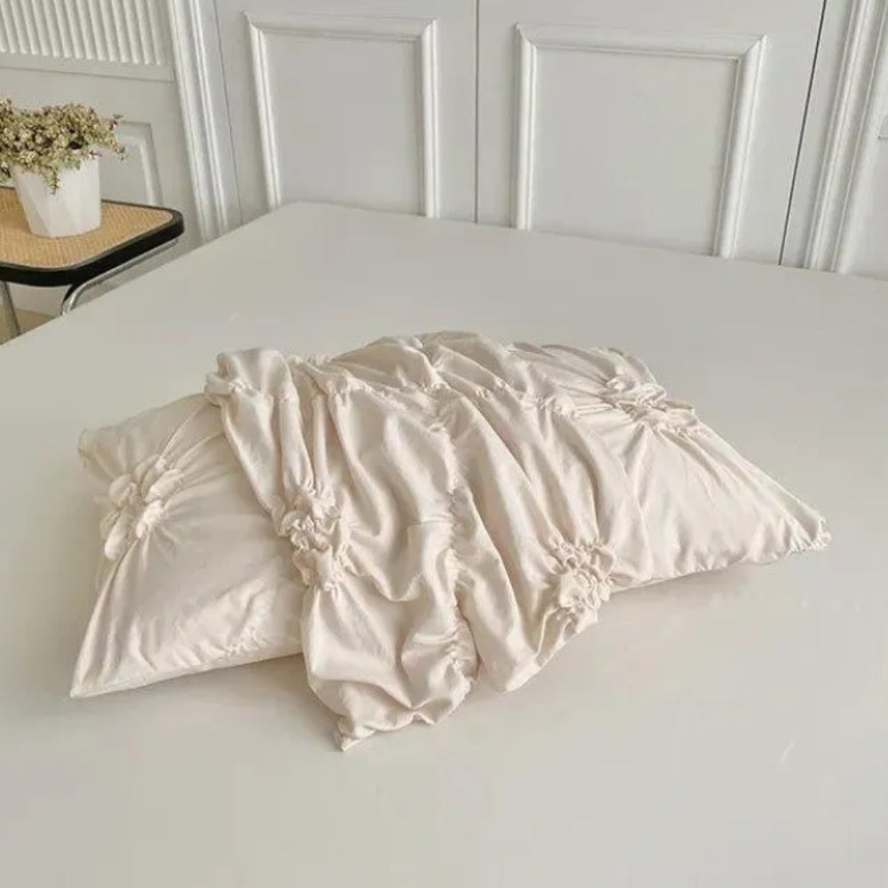 Blanket Pleated Microfibre Bedding Set