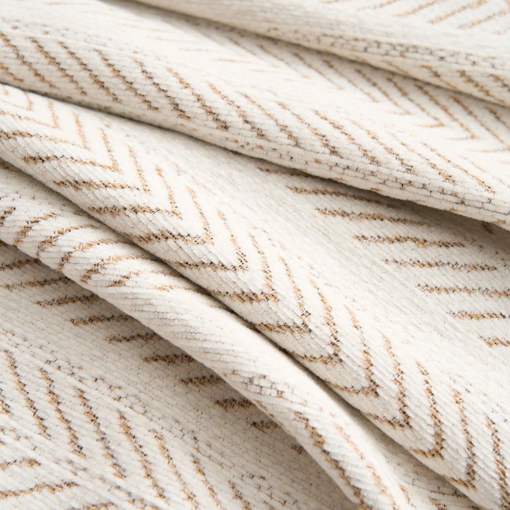 Housse de canapé en chenille à chevrons moderne