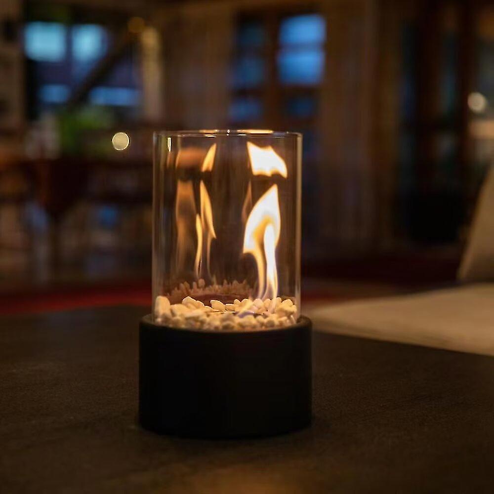 Lámpara de aceite de vidrio chimenea decorativa de mesa