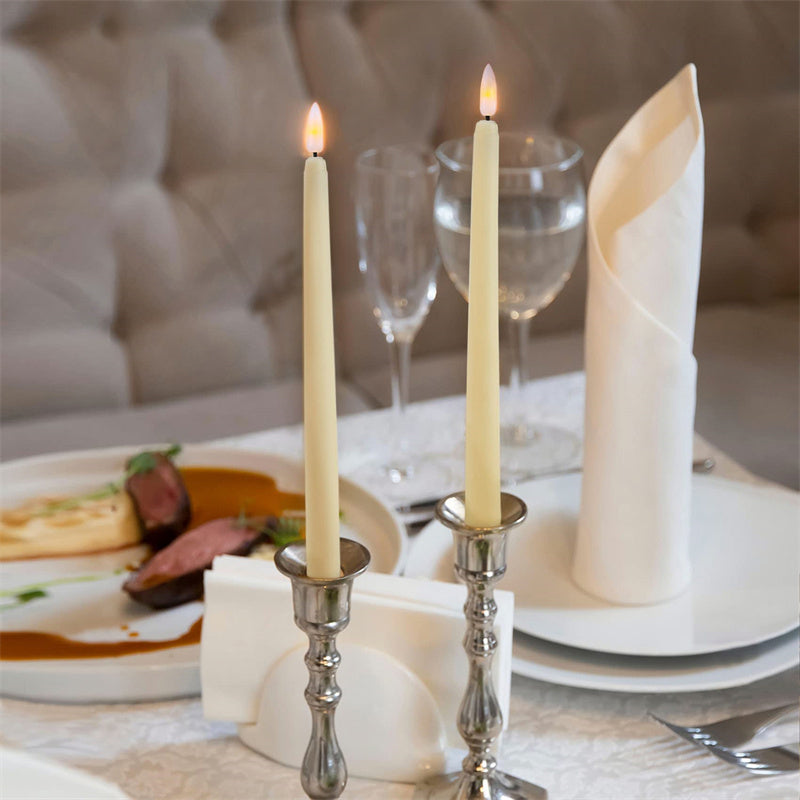 Set di Candele a Taper senza Fiamma a LED