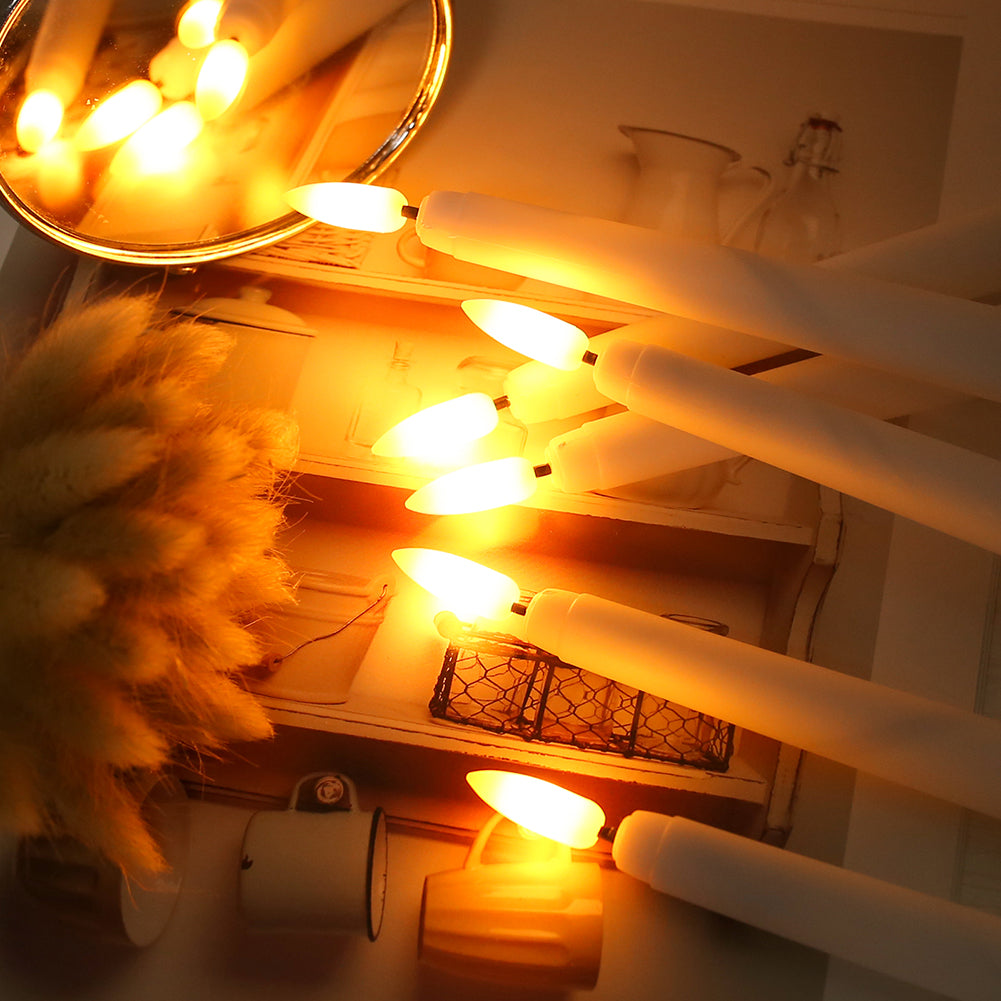 Set di Candele a Taper senza Fiamma a LED