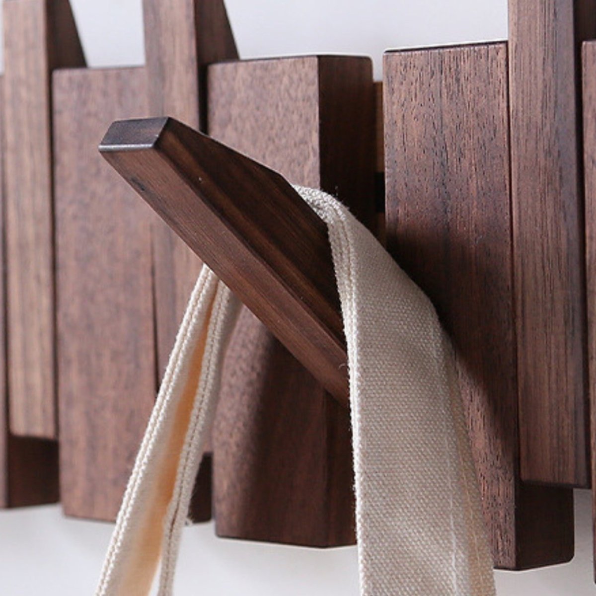 Wood Wall Mounted Tower Trail Coat Hooks