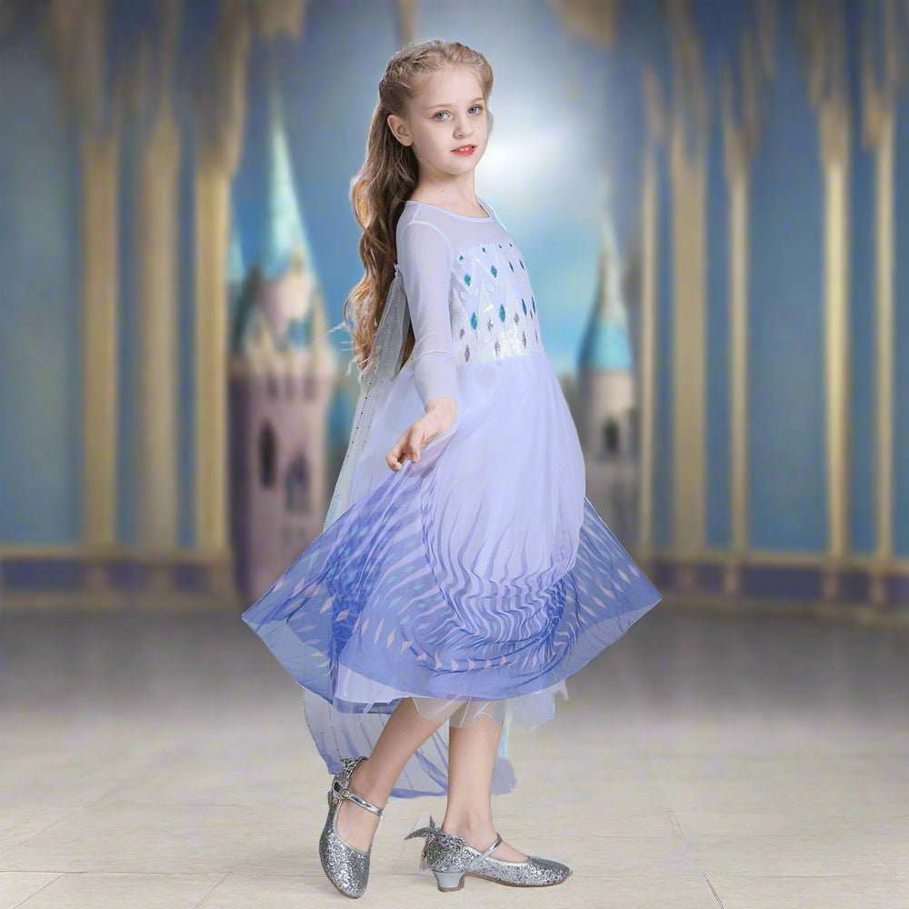 Disfraz de princesa para niñas Halloween largo maxi