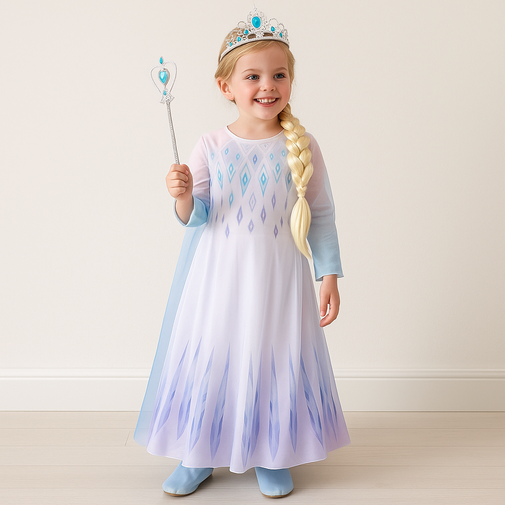 Disfraz de princesa para niñas Halloween largo maxi