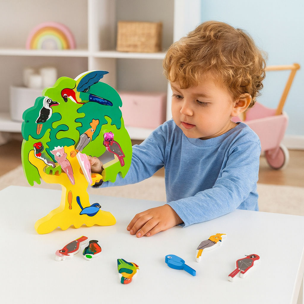 Jouet éducatif d'apprentissage puzzle en bois