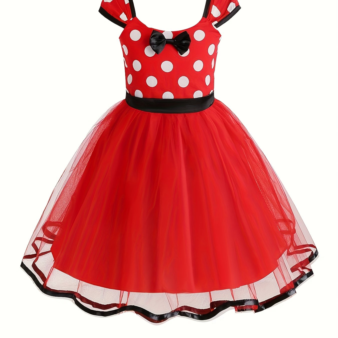 Mädchen Tüll Halloween Maus Kostüm Kleid | Polka Dot Mini