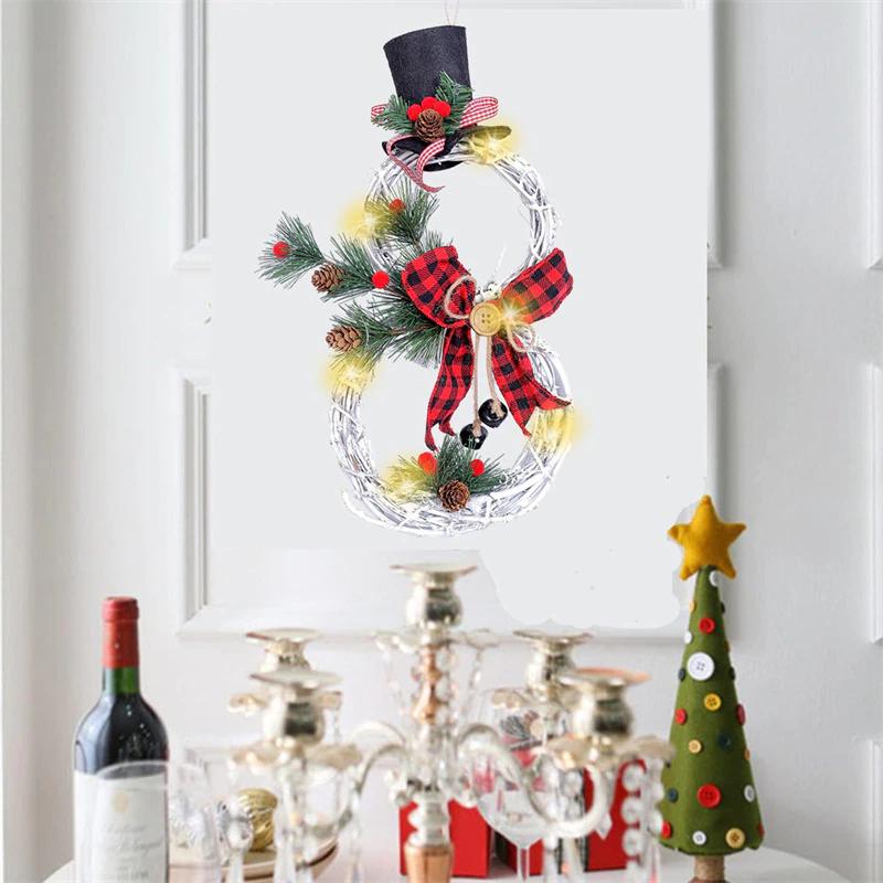Christmas Wreath Door Decor Garland - cafematernity