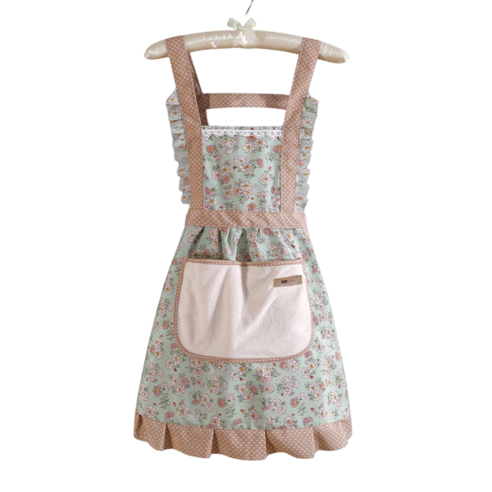 Tablier de cuisine en coton floral pour la cuisson