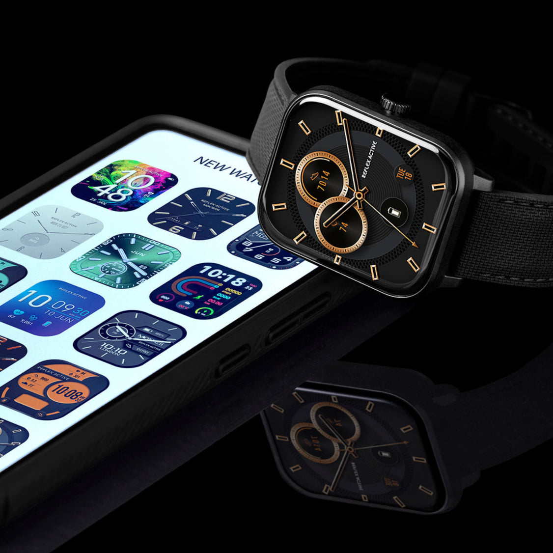 Montre intelligente GPS Suivi de fitness Écran AMOLED