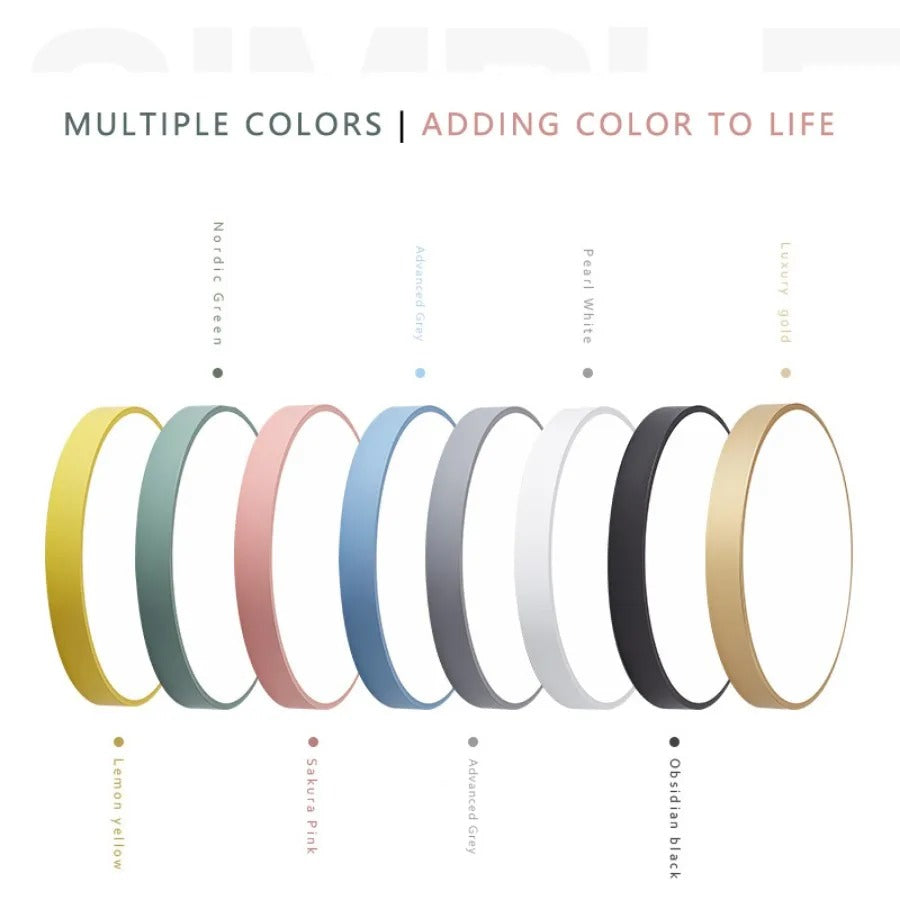 Ceiling light wood LED modern flush mount