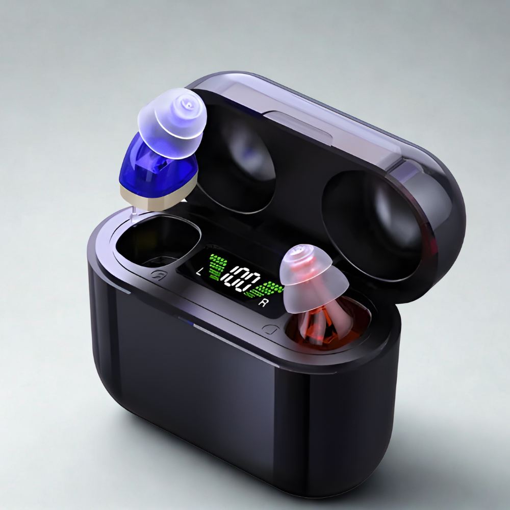 Hörgeräte diskret wiederaufladbar im Ohr