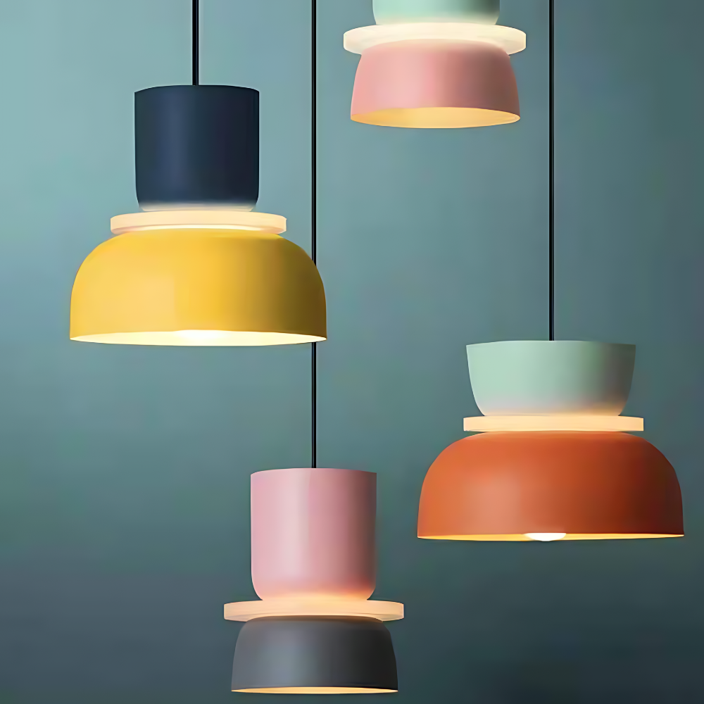 Modern Colourful Metal Pendant Light