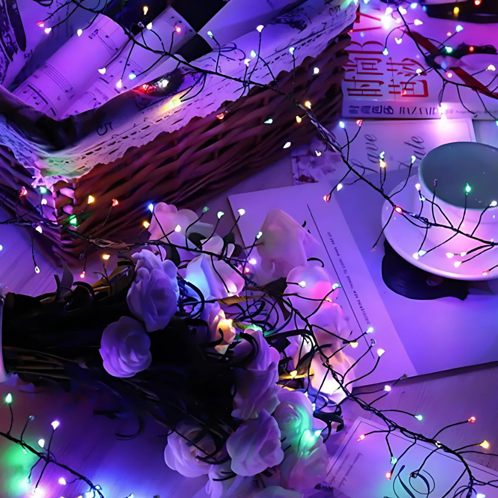 Lampki LED na drucie miedzianym z pilotem