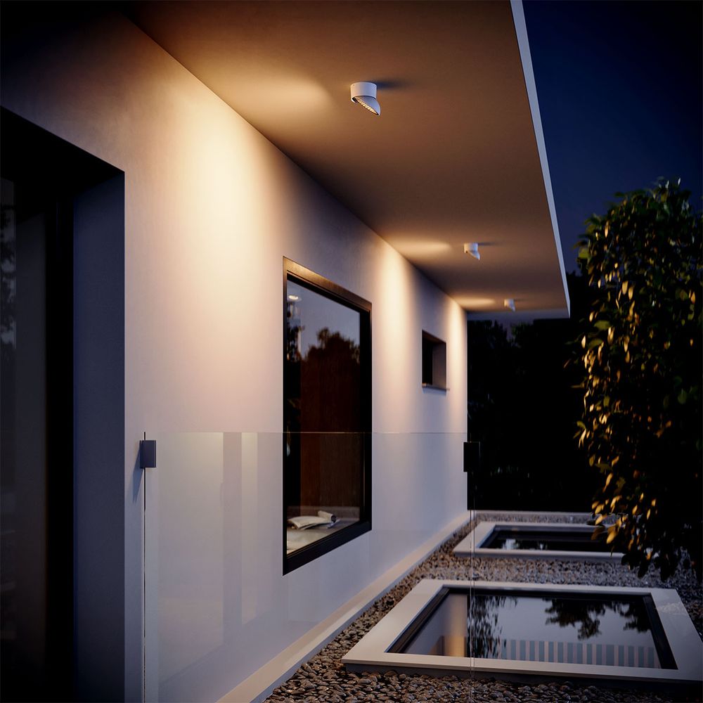 Lampada da soffitto moderna in alluminio per esterni