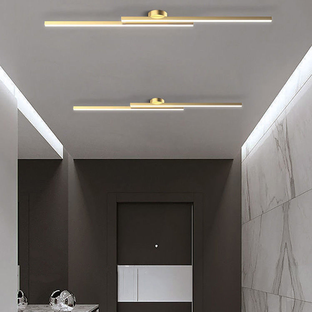 Lampade da soffitto moderne a striscia in alluminio con design LED