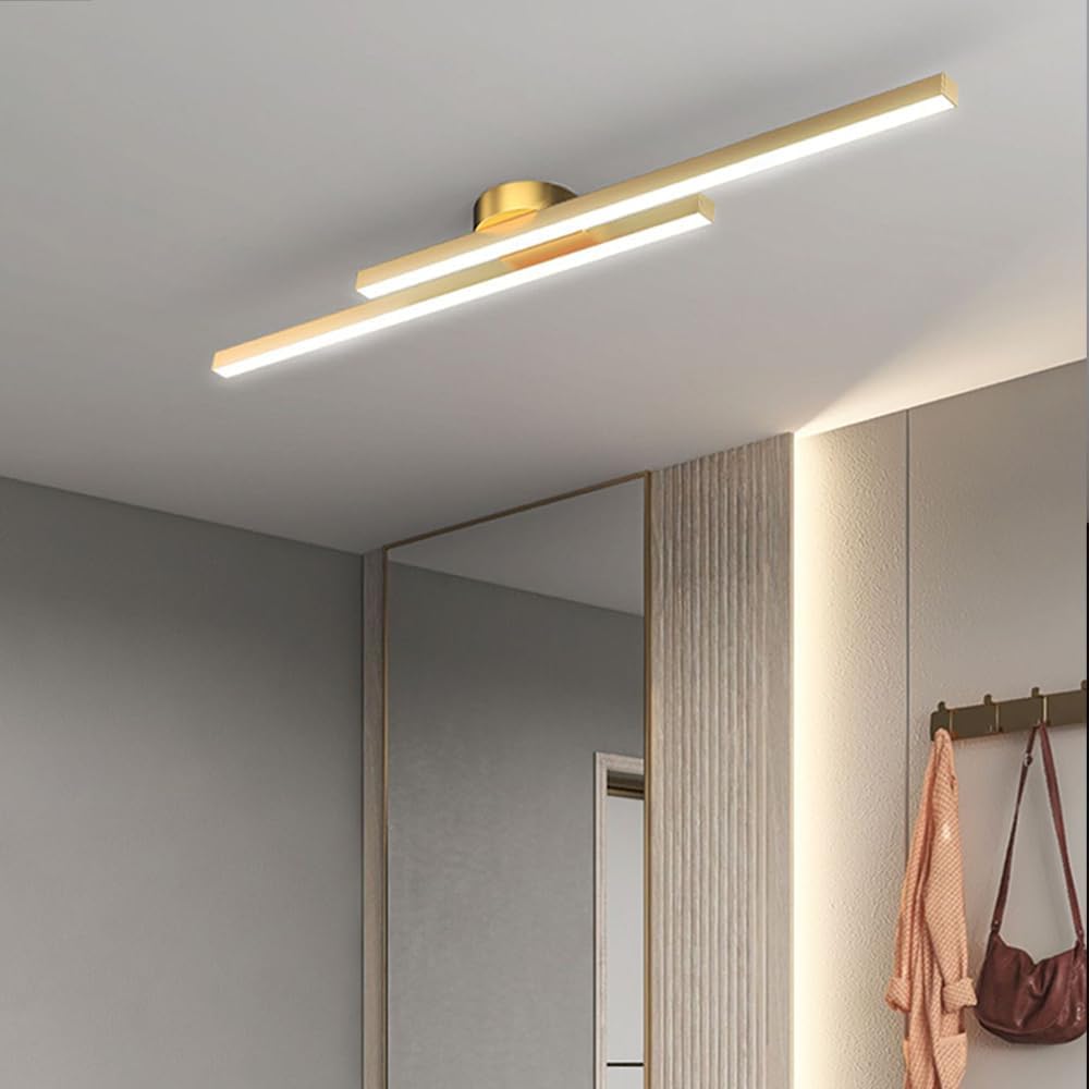 Lampade da soffitto moderne a striscia in alluminio con design LED