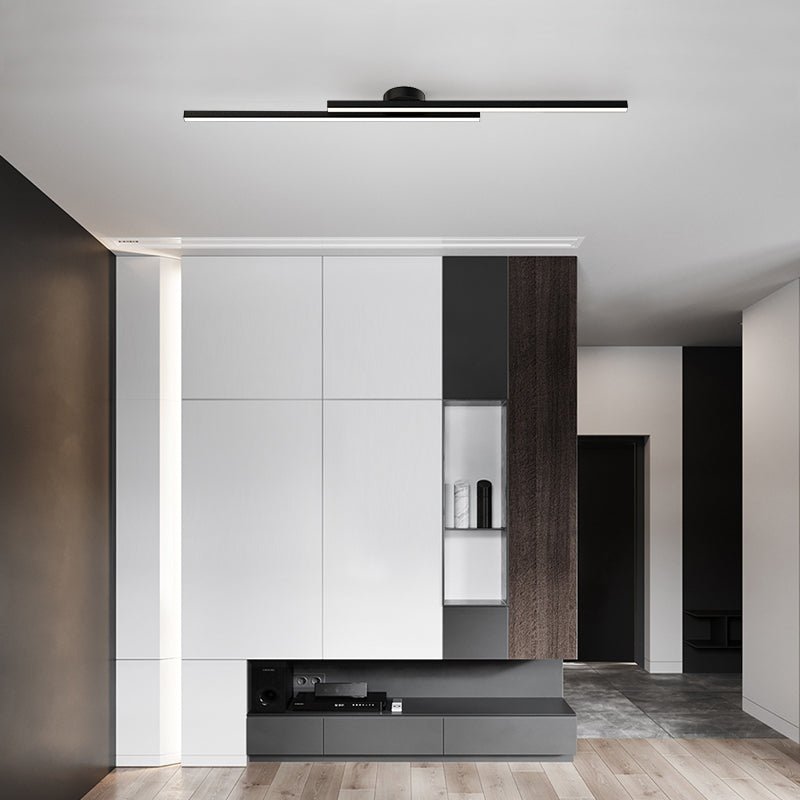 Lampade da soffitto moderne a striscia in alluminio con design LED