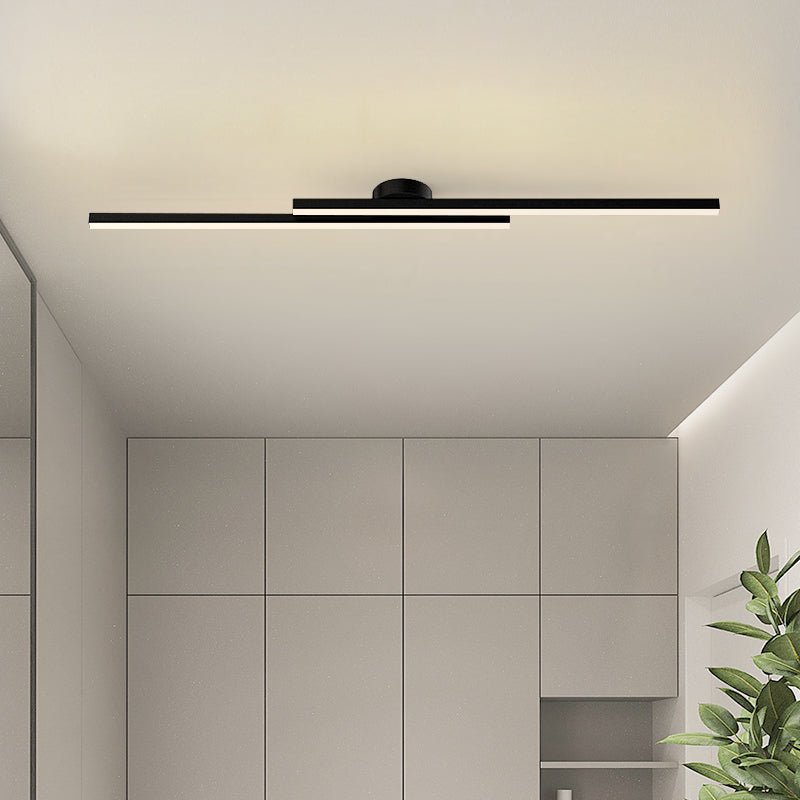 Lampade da soffitto moderne a striscia in alluminio con design LED