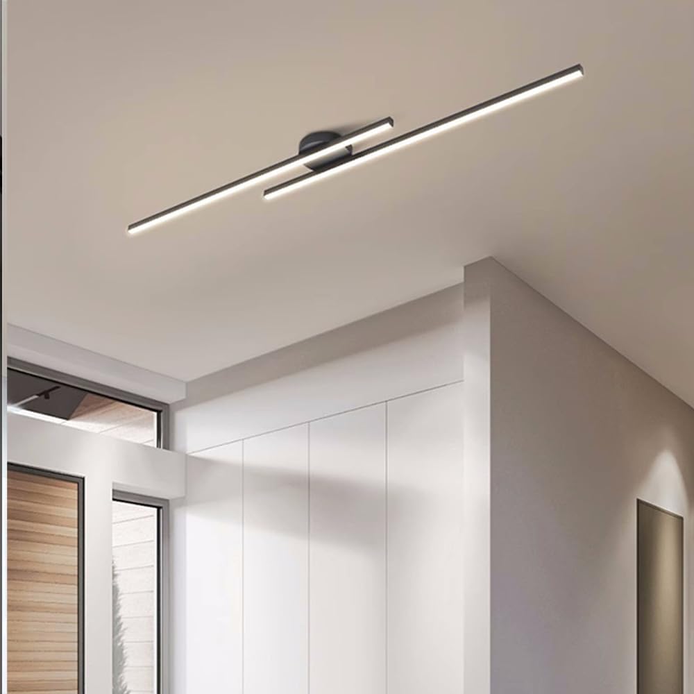 Lampade da soffitto moderne a striscia in alluminio con design LED
