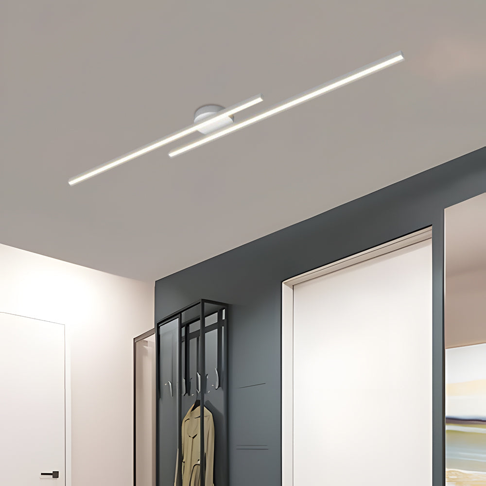 Lampade da soffitto moderne a striscia in alluminio con design LED