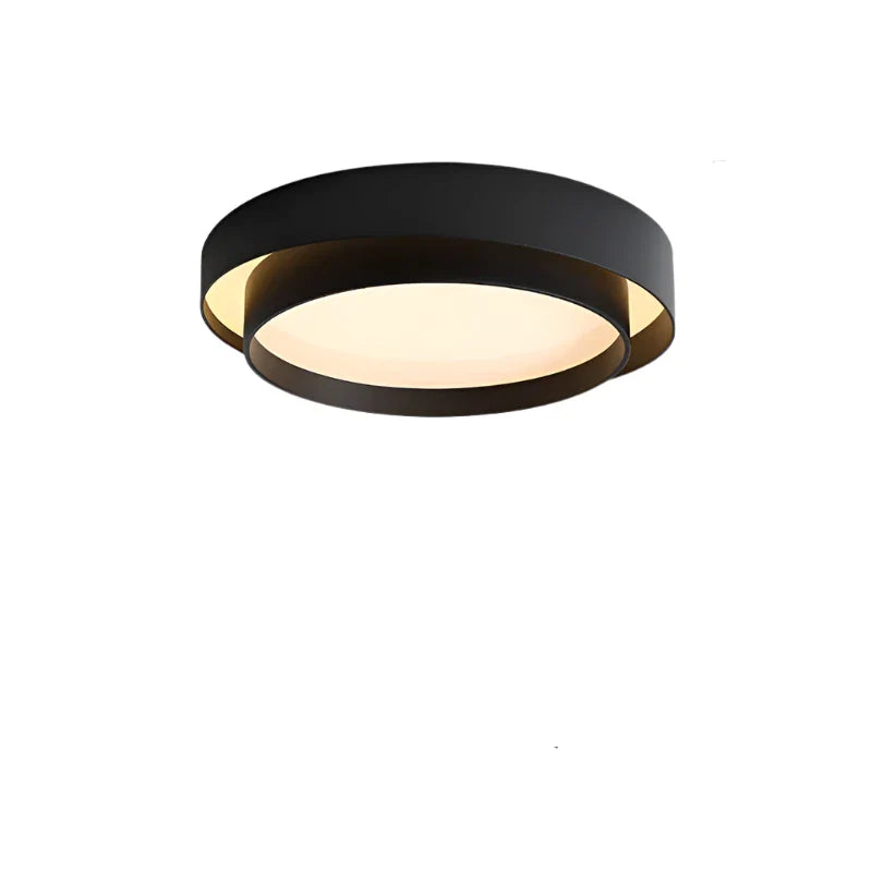Lampada da soffitto moderna rotonda in metallo con LED