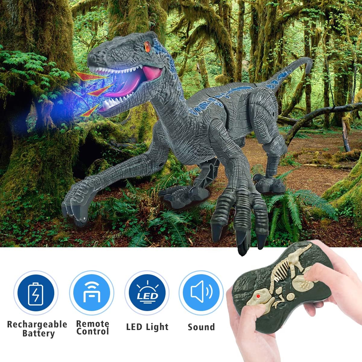 Dinosaure télécommandé jouet pour enfants