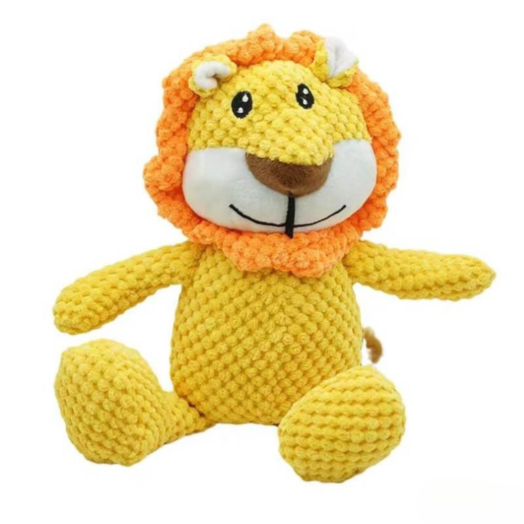 Giocattolo da masticare per cani in peluche resistente e con squeaky