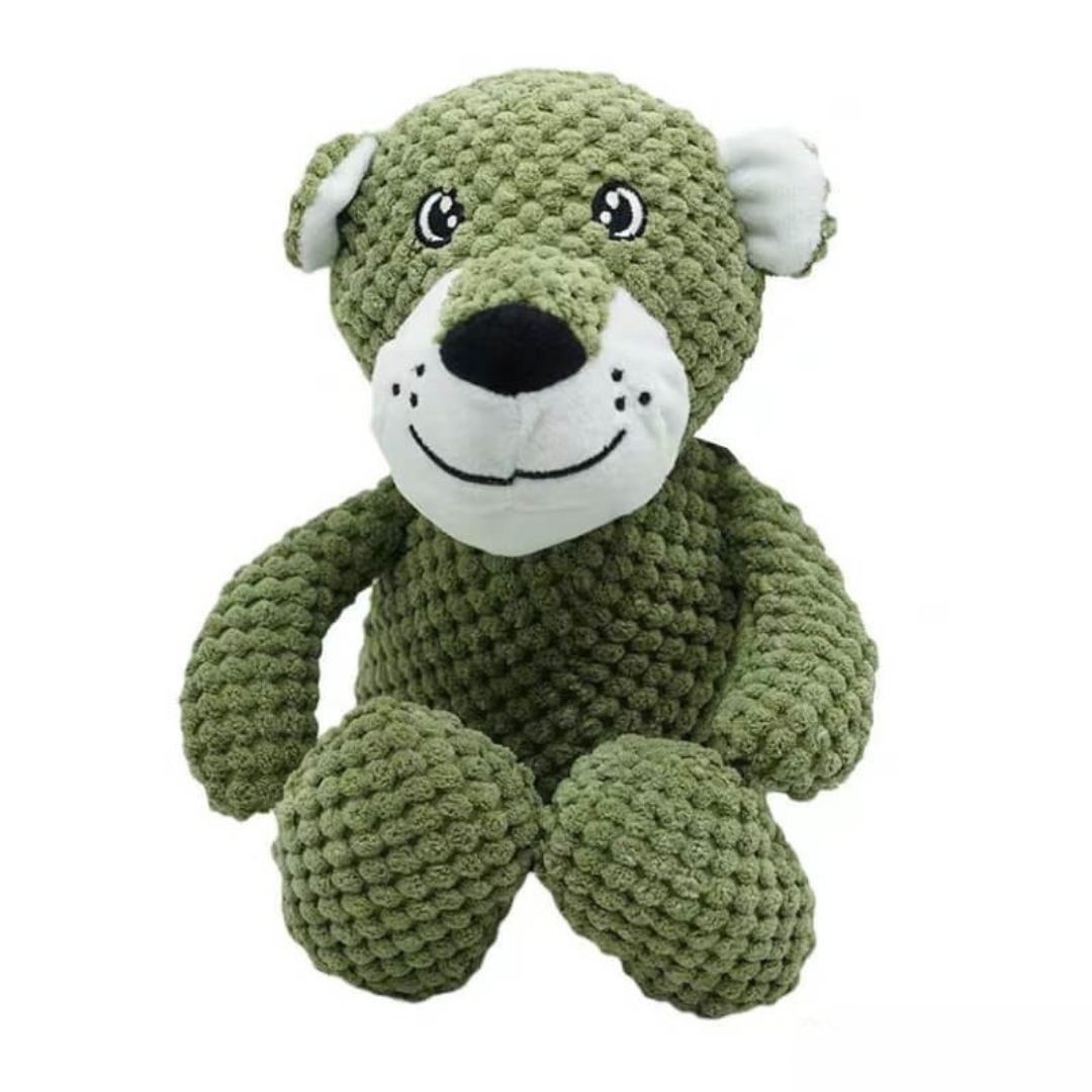 Giocattolo da masticare per cani in peluche resistente e con squeaky