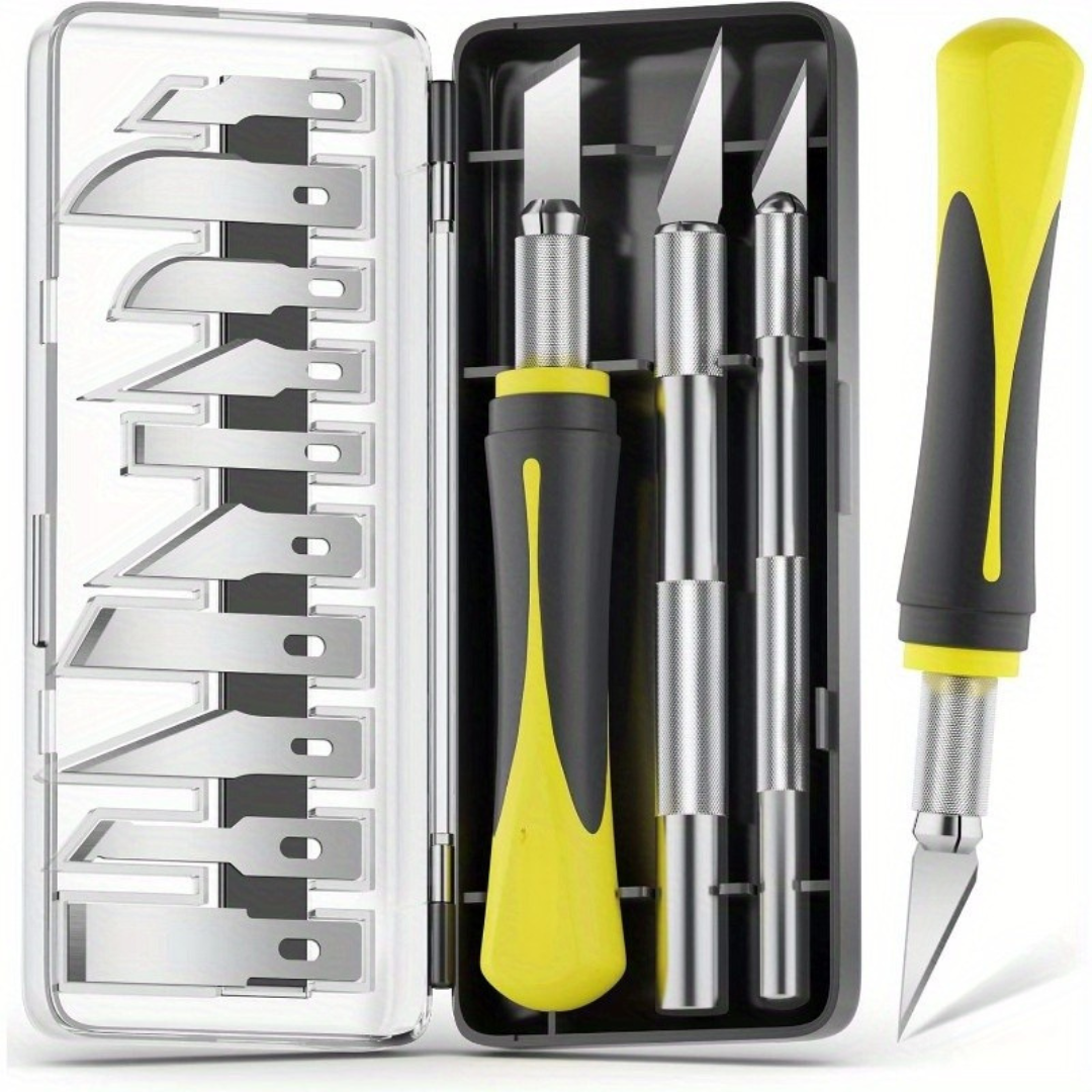 Precision Carving Knife Set for Easy Carved Pumpkins | Sharp Ergonomic Blades