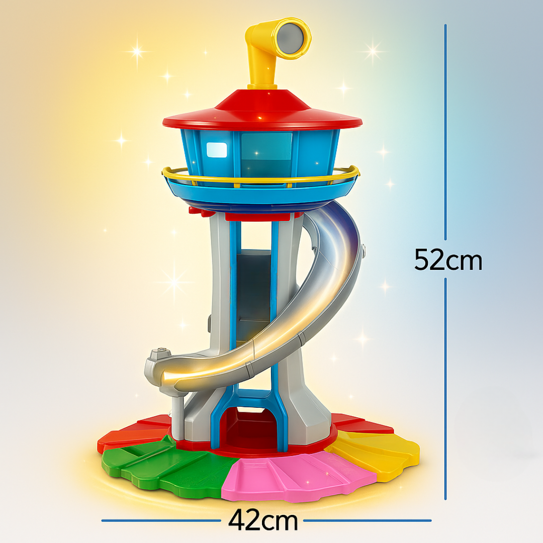 Dziecięca zjeżdżalnia samochodowa wieża zestaw do zabawy