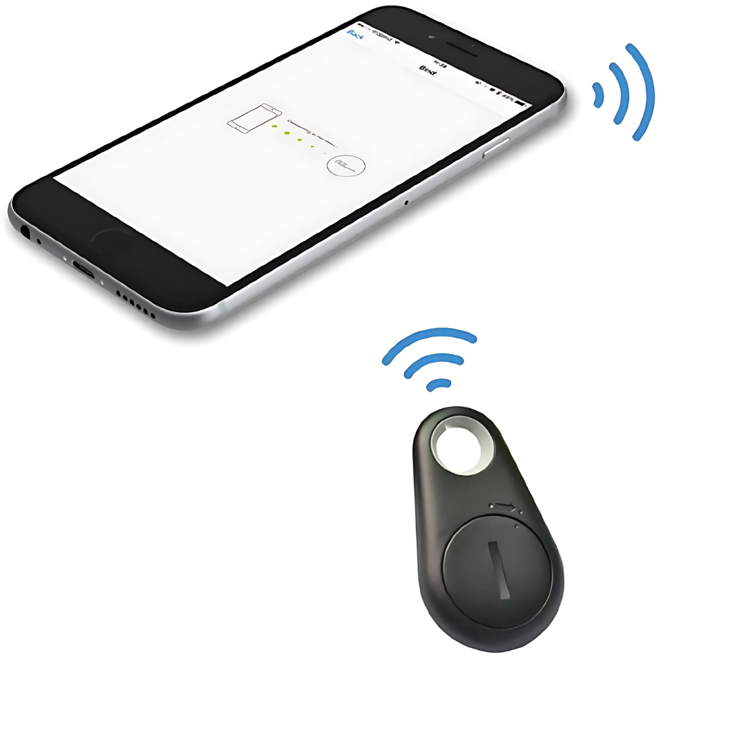 Localisateur GPS Compact en Caoutchouc pour Clés
