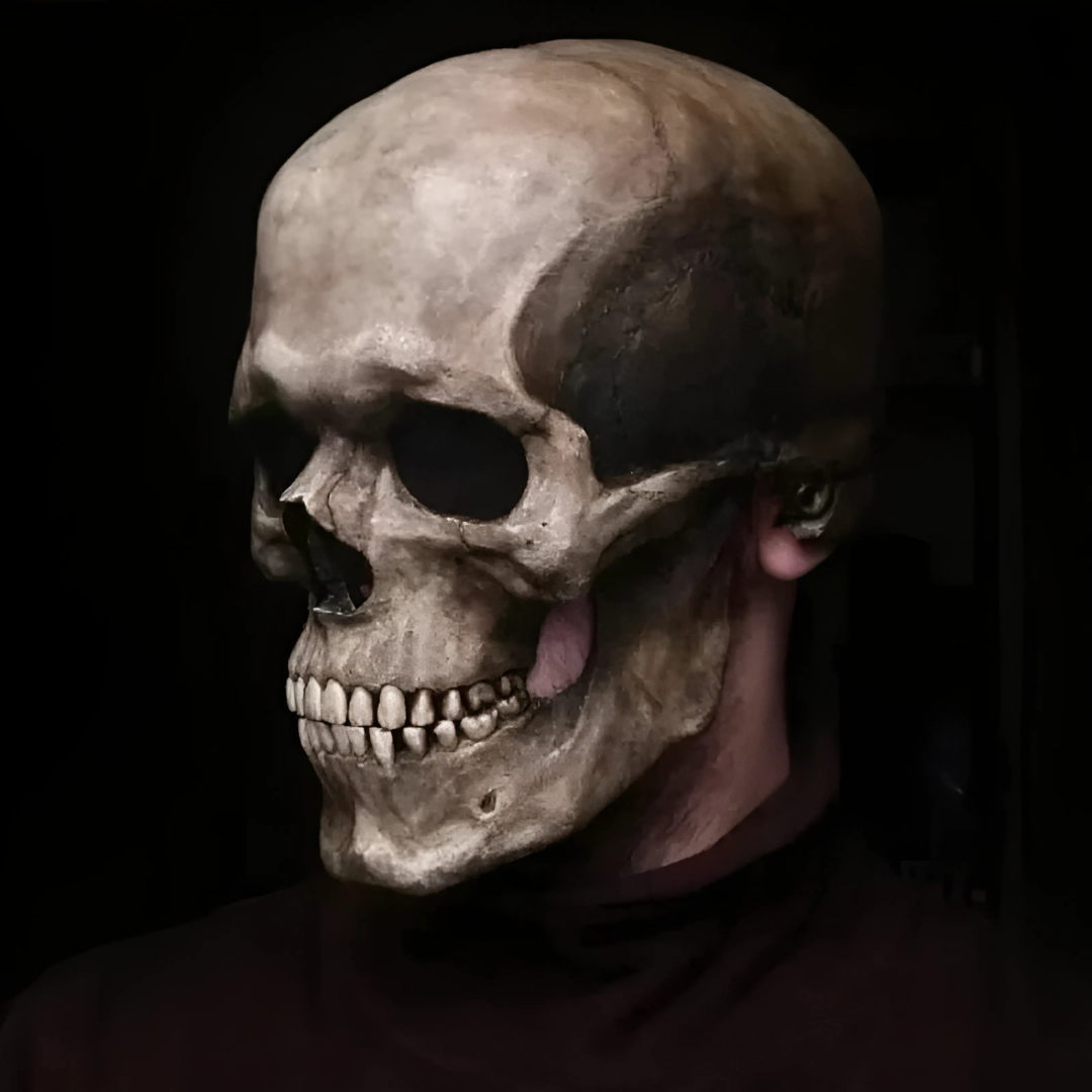 Máscara de calavera realista de cabeza completa para Halloween