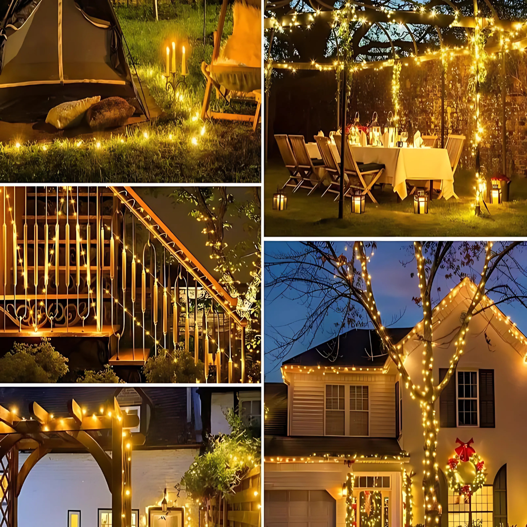 Weihnachtsdekorationen Solar Feen Lichterkette
