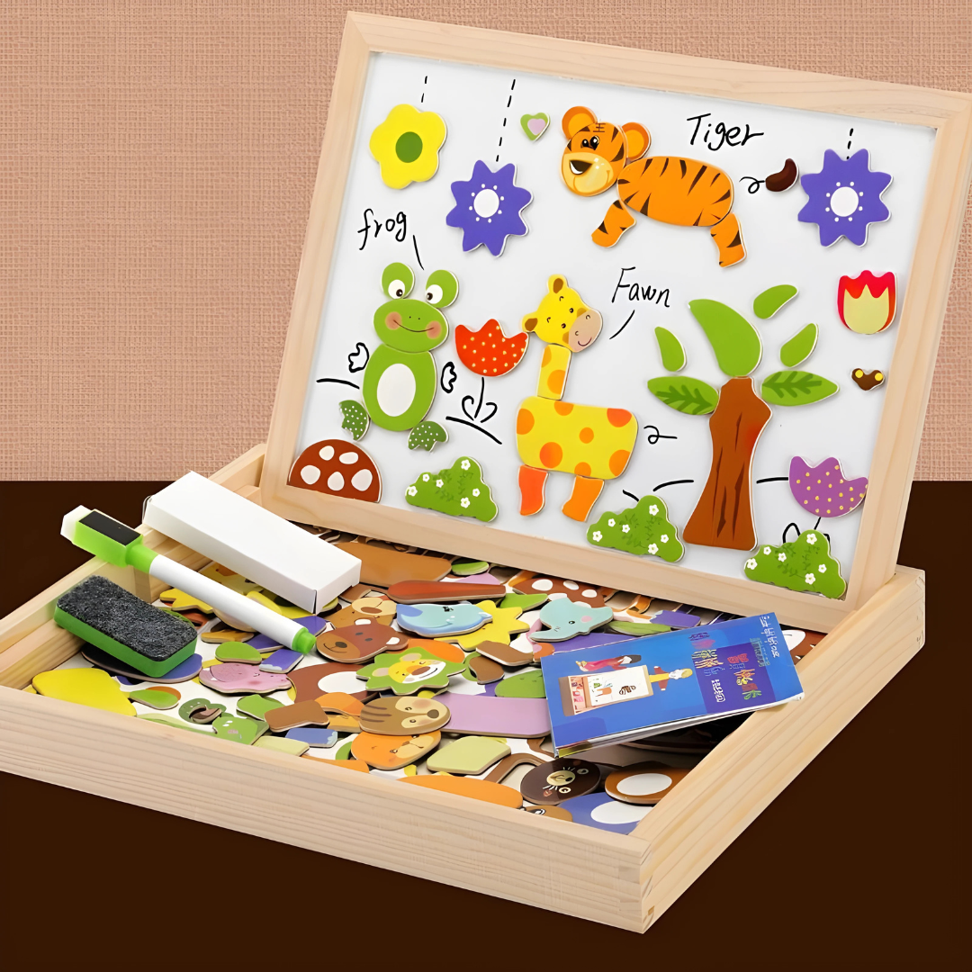 Wooden Magnetic Kids Drawing Board Toy